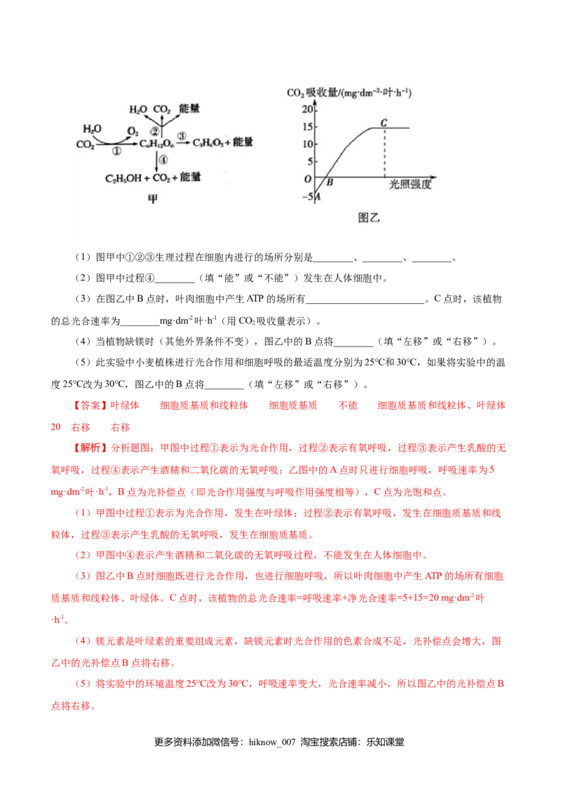 2019人教版必修1期末（B卷滚动提升检测）-2021年高考生物一轮复习单元滚动双测卷（新高考地区专用）（解析版）_E015高中全科试卷_生物试题_必修1_1.单元测试_3.单元测试（第三套）