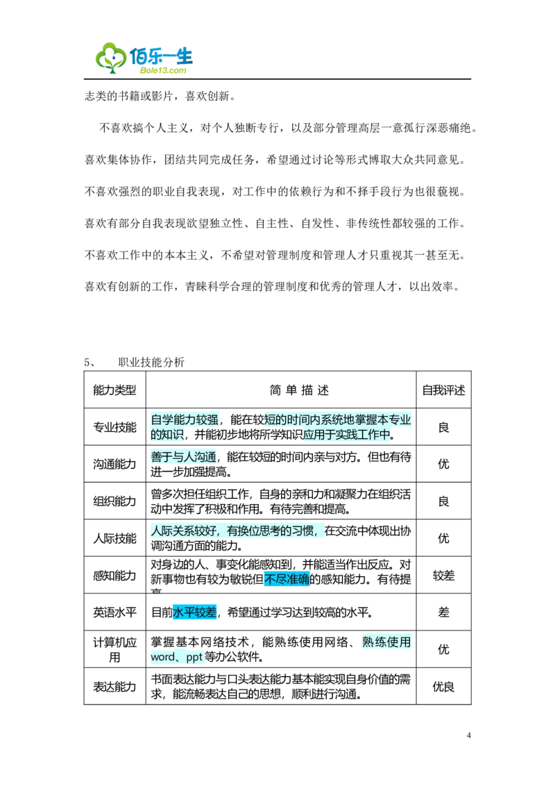 软件技术专业大学生职业生涯规划范文_E6-职业规划_47IT、软件技术专业