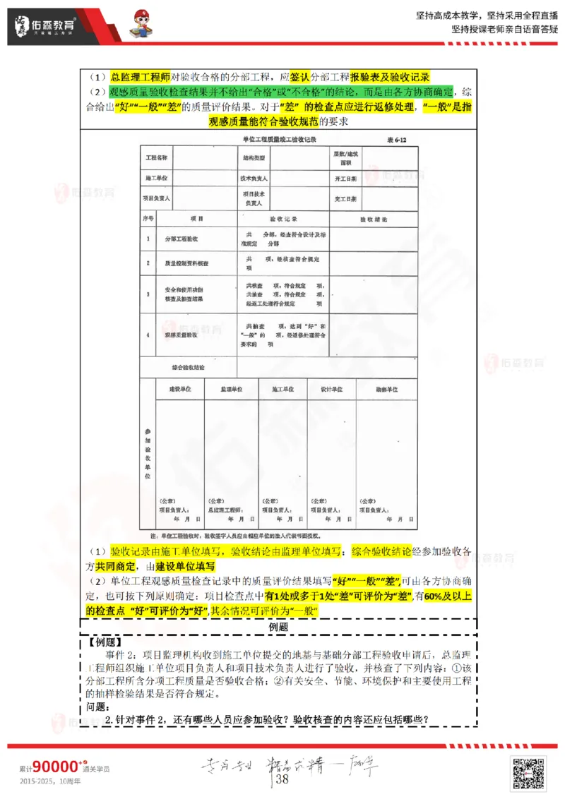 2025.3.22佑森教育叶虎翼授课监理案例《质量与安全》专用讲义，版权所有，侵权必究_监理工程师_2025监理工程师_2025年监理工程师SVIP_2025年监理土建案例SVIP