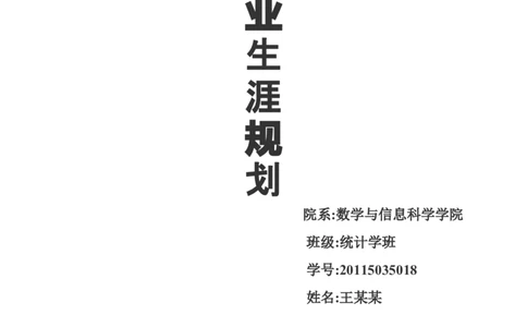 我的职业生涯规划_E6-职业规划_84统计学专业