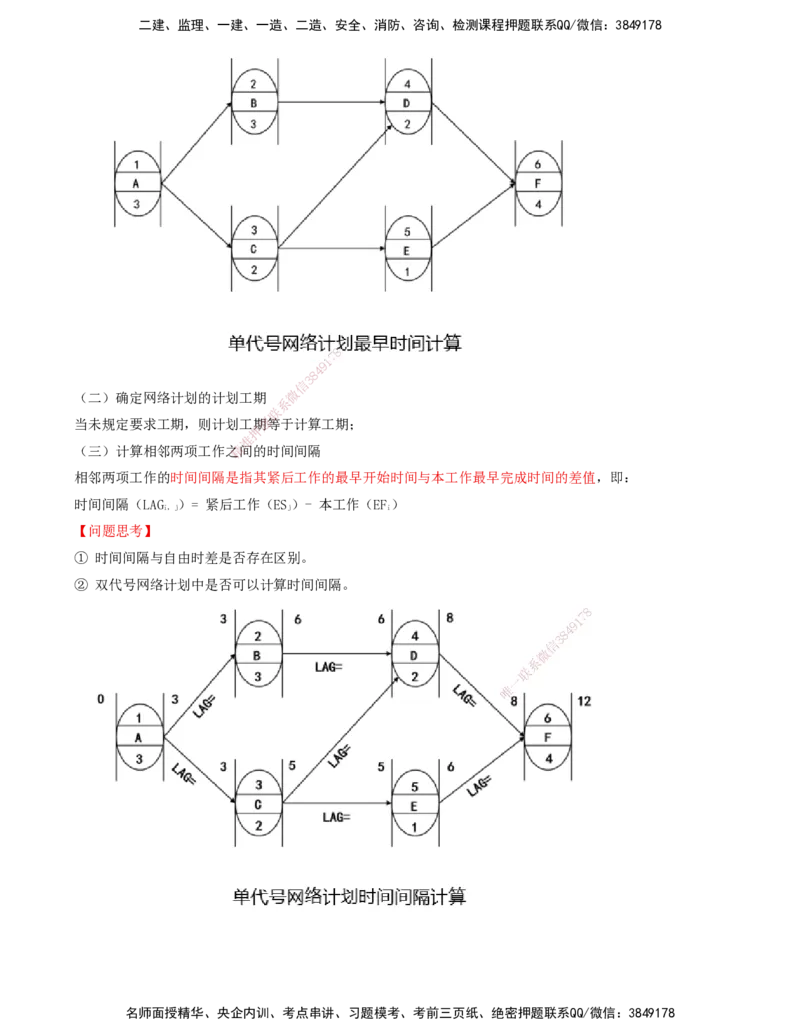 16-进度控制第三章-第三节-网络计划时间参数的计算（三）_监理工程师_2025监理工程师_2025年监理工程师SVIP_2025年监理土建控制SVIP_02-基础精讲✿高端面授✿深度强化_讲义
