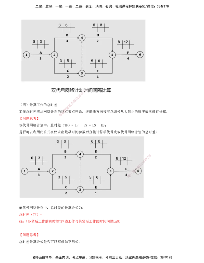 16-进度控制第三章-第三节-网络计划时间参数的计算（三）_监理工程师_2025监理工程师_2025年监理工程师SVIP_2025年监理土建控制SVIP_02-基础精讲✿高端面授✿深度强化_讲义