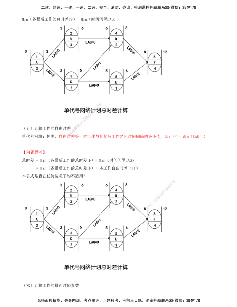 16-进度控制第三章-第三节-网络计划时间参数的计算（三）_监理工程师_2025监理工程师_2025年监理工程师SVIP_2025年监理土建控制SVIP_02-基础精讲✿高端面授✿深度强化_讲义