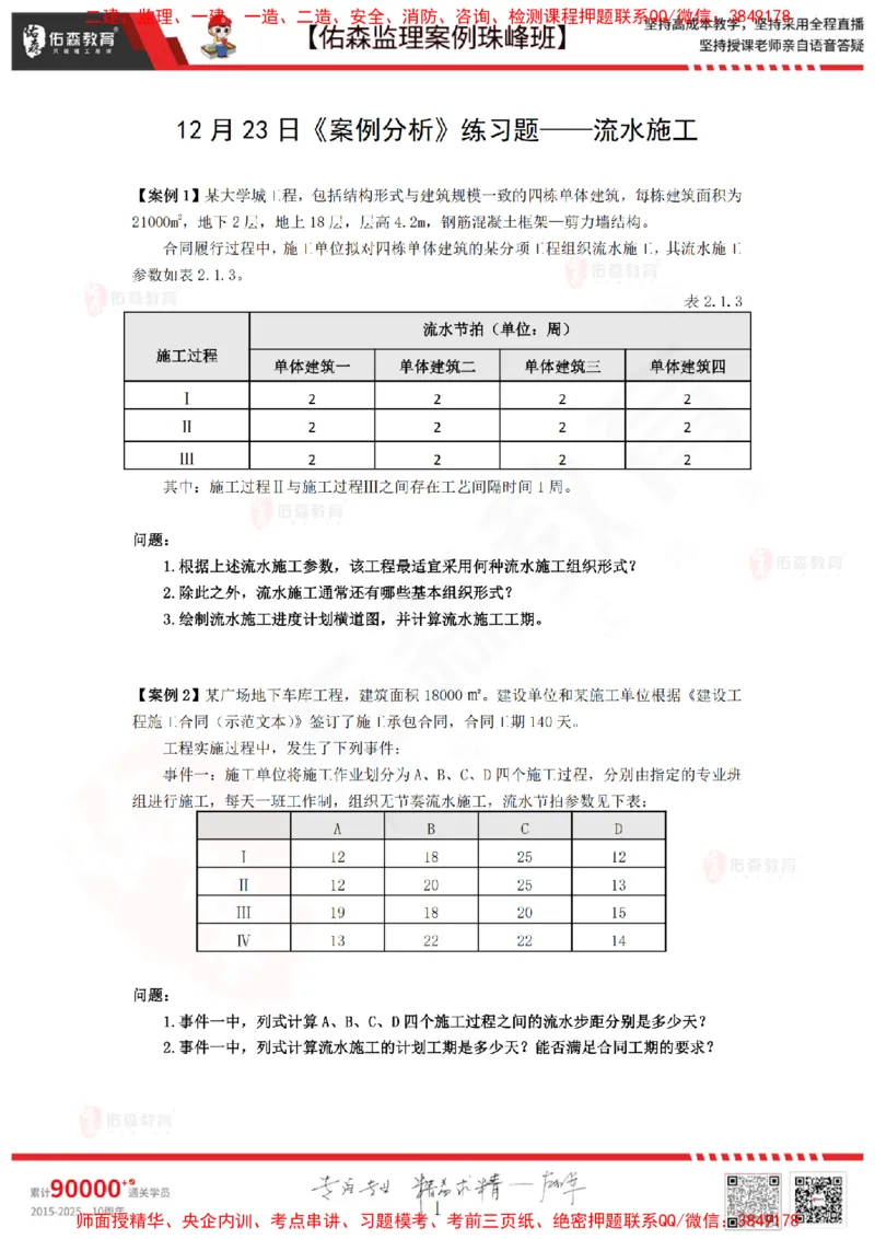 12月23日佑森监理案例珠峰班VIP作业_监理工程师_2025监理工程师_2025年监理工程师SVIP_2025年监理土建案例SVIP_02-基础精讲✿高端面授✿深度强化