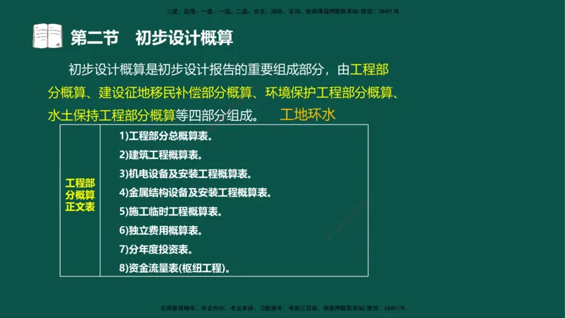 06-投资控制-第三章第二节初步设计概算_监理工程师_2025监理工程师_2025年监理工程师SVIP_2025年监理水利控制SVIP_02-基础精讲✿高端面授✿深度强化_03.投资_讲义