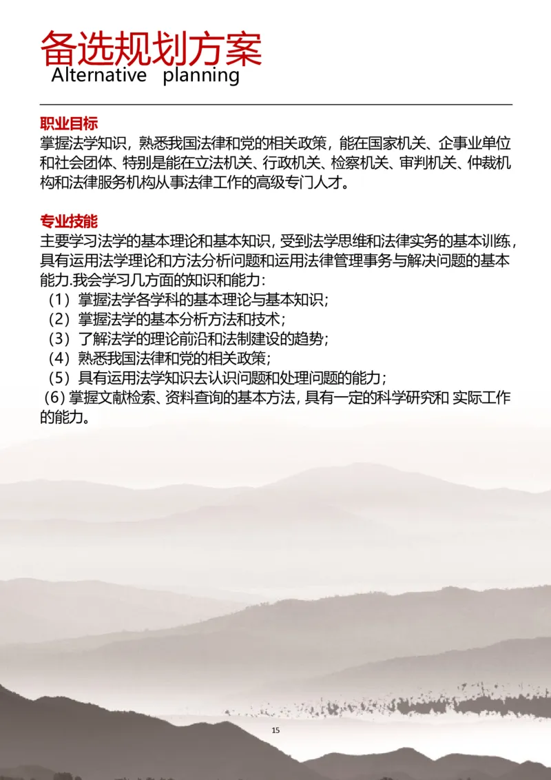 职业规划范本(05)_E6-职业规划_01精选word模板（推荐使用，修改后可用）