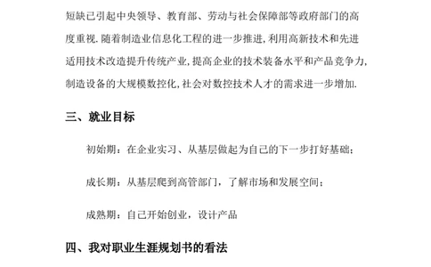数控技术专业职业生涯规划_E6-职业规划_97数控专业