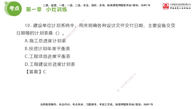 05节2025年监理工程师目标控制考前小灶（05.11）_监理工程师_2025监理工程师_2025年监理工程师SVIP_2025年监理土建控制SVIP_04-冲刺串讲✿考点强化✿小灶集训_讲义