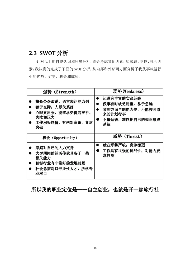 职业规划范本(16)_E6-职业规划_01精选word模板（推荐使用，修改后可用）