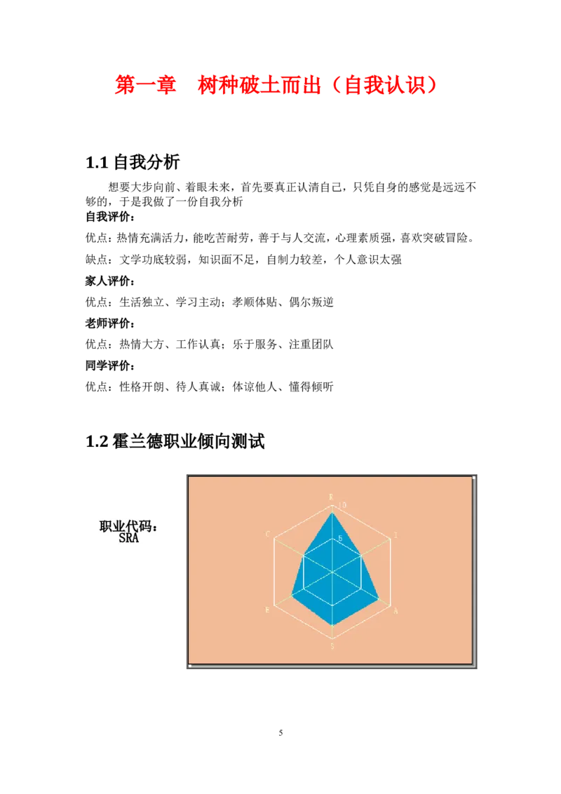 职业规划范本(16)_E6-职业规划_01精选word模板（推荐使用，修改后可用）