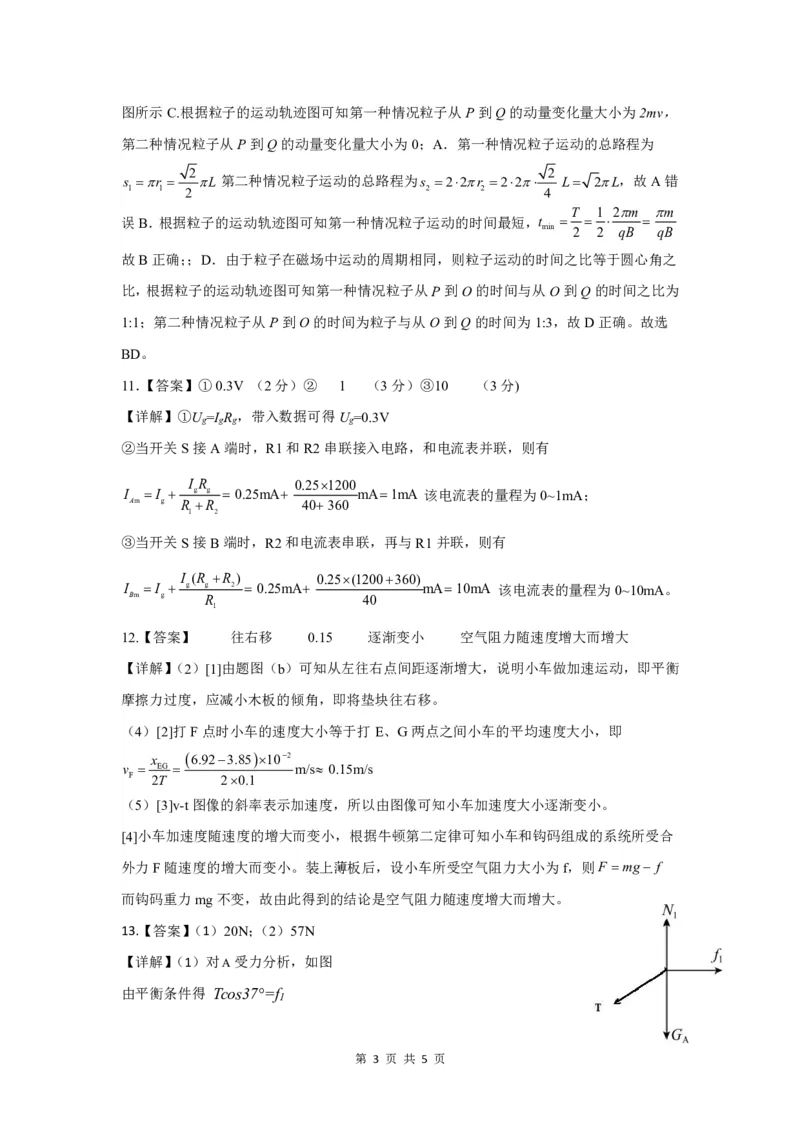 物理参考答案（详解）_8月_240812湖北省腾云联盟2024-2025学年高三上学期8月联考_5-物理