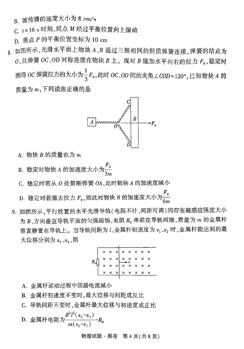 黑卷物理_2024高考押题卷_32024腾远黑白卷_2024腾远高考黑白卷（新课标卷）_黑卷