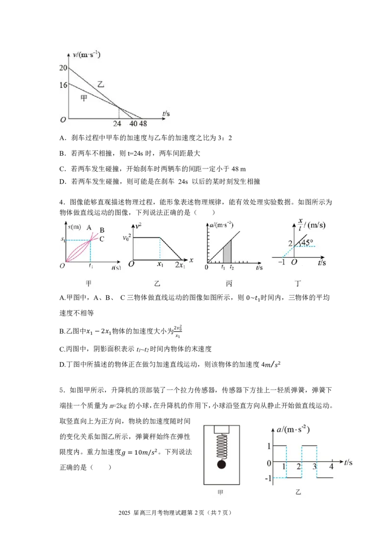 湖北省重点高中智学联盟2025届新高三8月联考考试物理试卷_8月_240818湖北省重点高中智学联盟2025届新高三8月联考考试_湖北省重点高中智学联盟2025届新高三8月联考考试物理