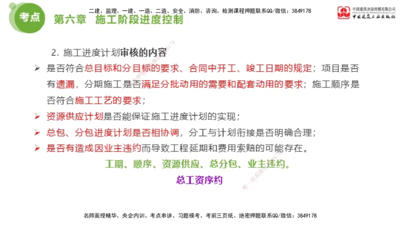 06节2025年监理工程师目标控制考前小灶（05.11）_监理工程师_2025监理工程师_2025年监理工程师SVIP_2025年监理土建控制SVIP_04-冲刺串讲✿考点强化✿小灶集训_讲义