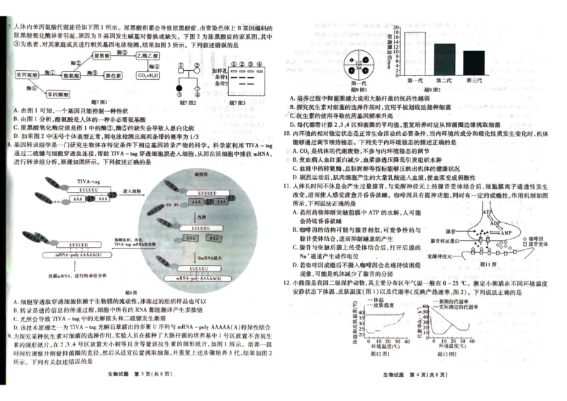 2024届重庆市南开中学高三下学期5月第八次质量检测生物试题_2024年5月_01按日期_10号_2024届重庆市南开中学高三下学期5月月考