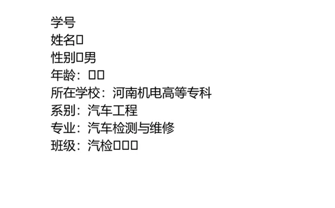 汽车检测与维修职业规划书_E6-职业规划_27汽车类专业