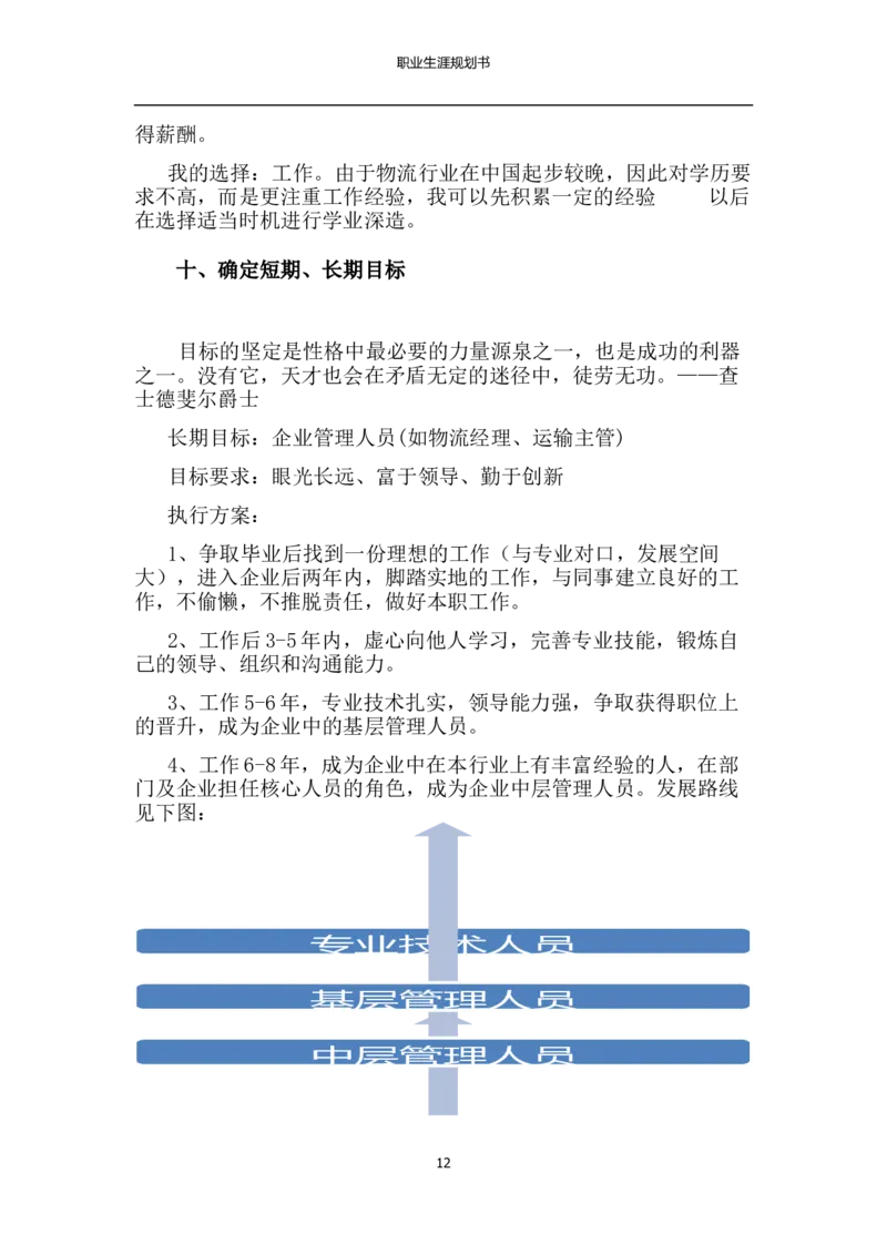 物流管理专业职业生涯规划书_E6-职业规划_53物流专业