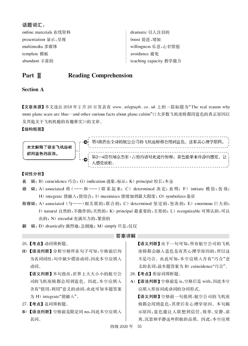 打印版答案解析2018-2022.06四级真题_英语四六级整合_英语四六级真题版本二此版为主此文件夹会持续更新_四级真题_1.四级真题+答案解析+听力音频(1989-2025)