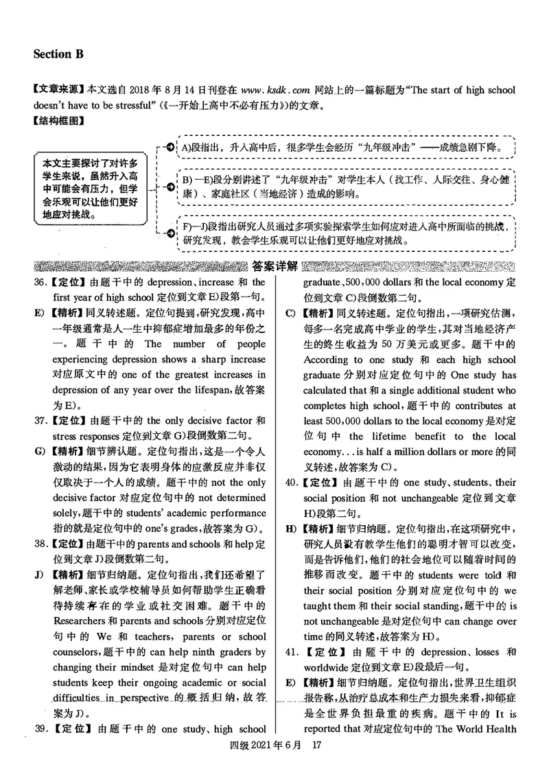 打印版答案解析2018-2022.06四级真题_英语四六级整合_英语四六级真题版本二此版为主此文件夹会持续更新_四级真题_1.四级真题+答案解析+听力音频(1989-2025)
