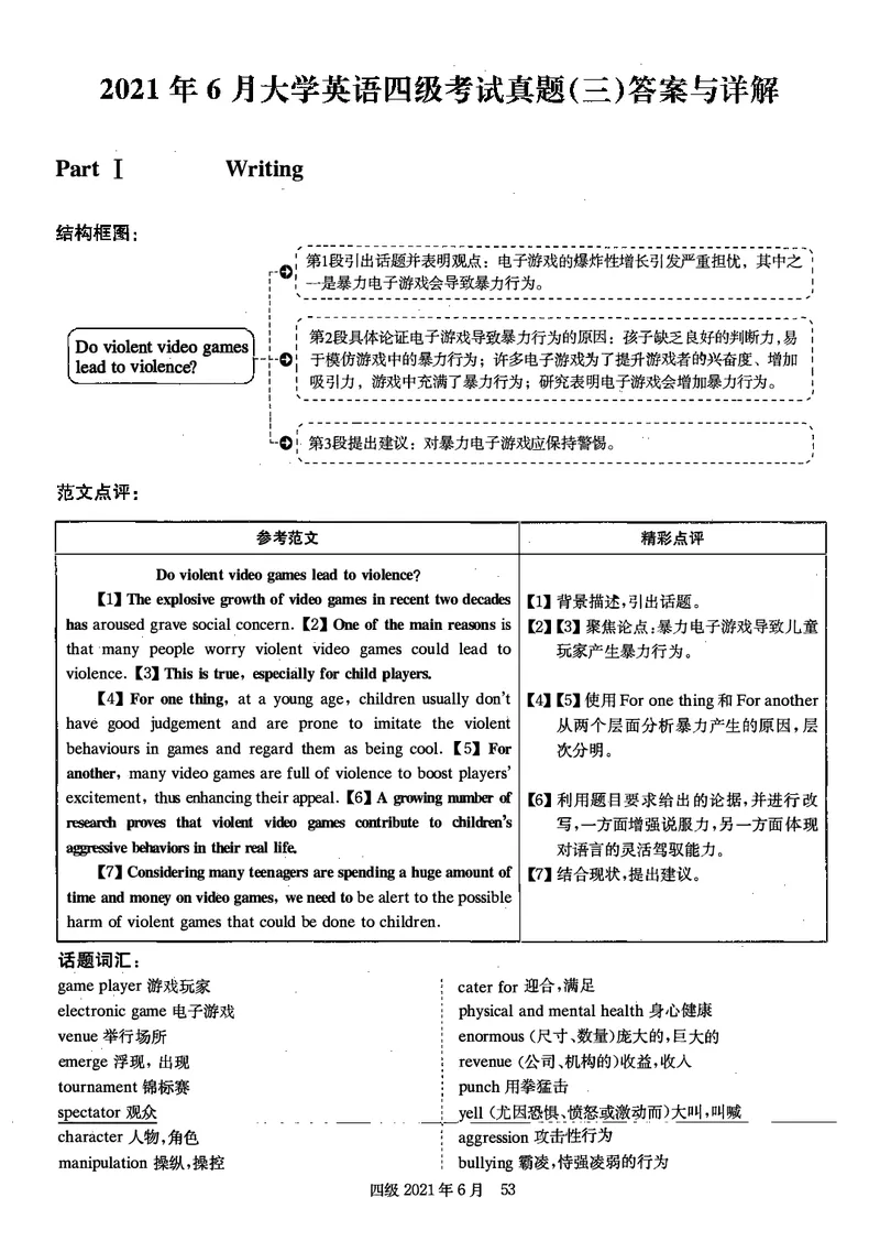 打印版答案解析2018-2022.06四级真题_英语四六级整合_英语四六级真题版本二此版为主此文件夹会持续更新_四级真题_1.四级真题+答案解析+听力音频(1989-2025)
