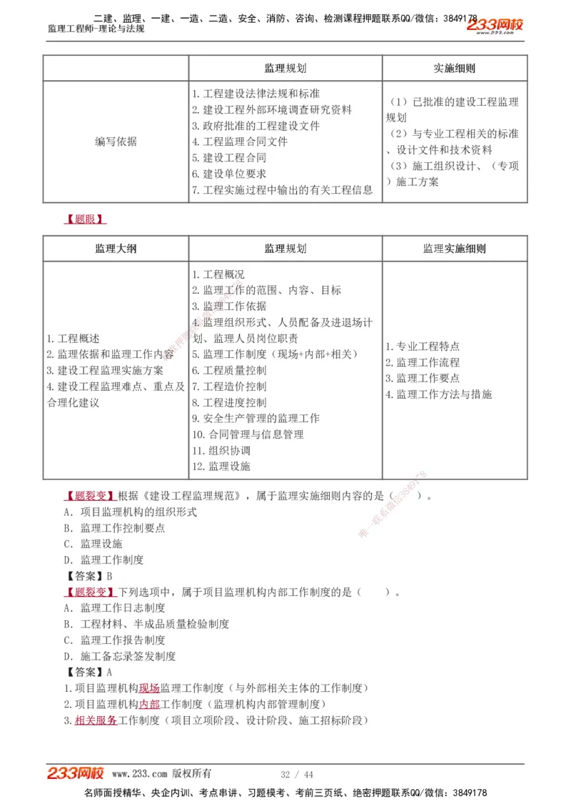 1-4_监理工程师_2025监理工程师_2025年监理工程师SVIP_2025年监理概论法规SVIP_03-习题精析✿实战特训✿模考通关_08-概论《习题解析班》代楠233