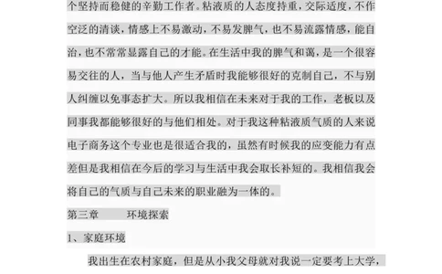 电子商务专业大学生职业生涯规划书_E6-职业规划_13电子商务专业
