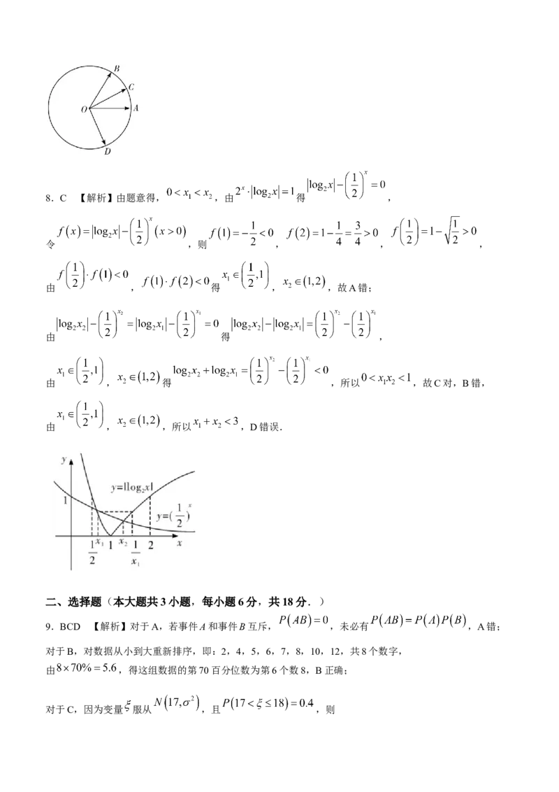 2024届湖南省新高考教学教研联盟高三下学期第一次联考数学(1)_2024年3月_013月合集_2024届湖南长郡十八校新高考教学教研联盟高三下学期第一次联考