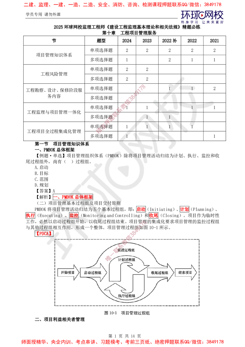 08.精题必练（八）_监理工程师_2025监理工程师_2025年监理工程师SVIP_2025年监理概论法规SVIP_03-习题精析✿实战特训✿模考通关_11-概论《精题必练班》徐云博HQ推荐