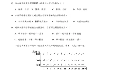 黄金卷02（原卷版）-赢在高考&middot;黄金8卷备战2024年高考地理模拟卷（浙江专用）_2024高考押题卷_92024赢在高考全系列_（通用版）2024《赢在高考&middot;黄金预测卷》（九科全）各八套