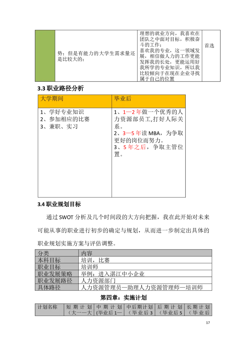 自我职业生涯规划书_E6-职业规划_84统计学专业