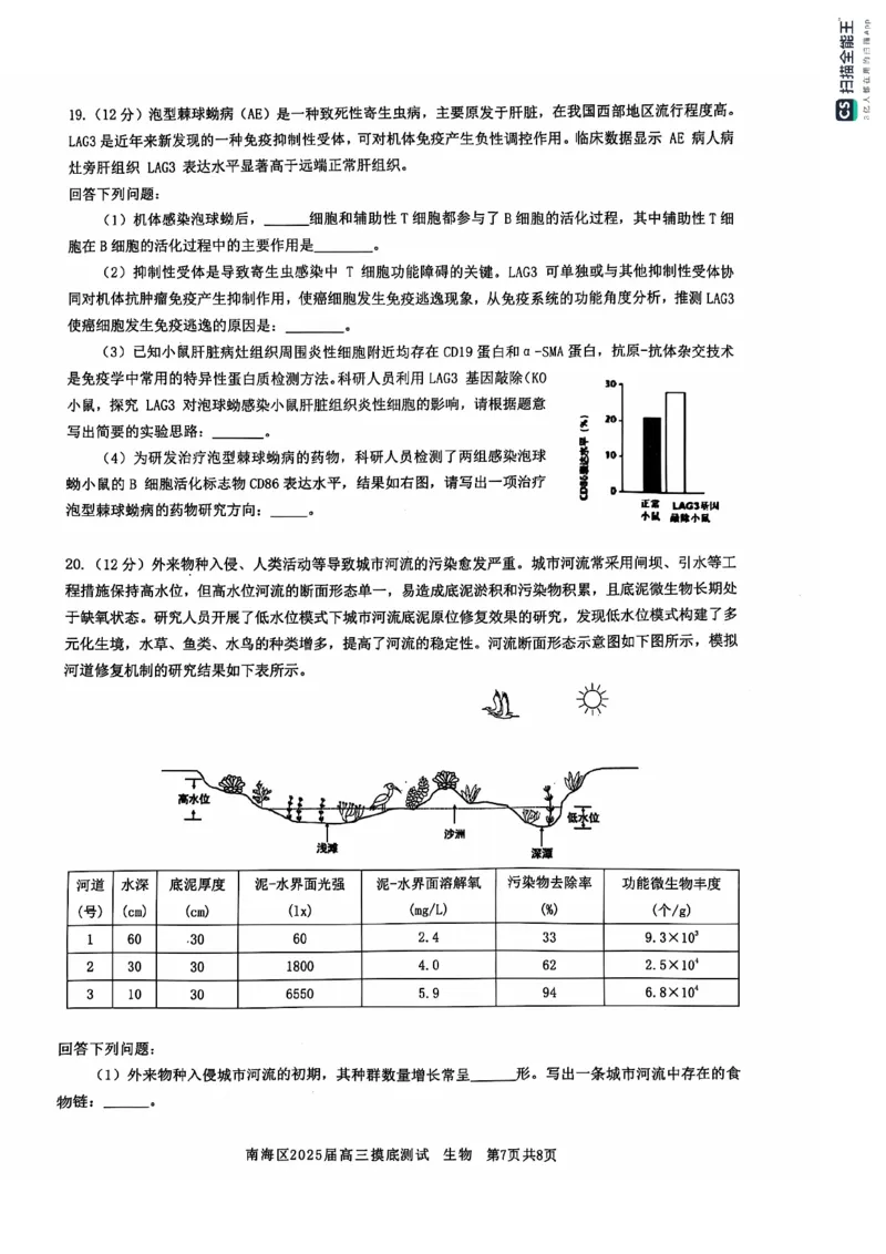 广东省佛山市南海区2024-2025学年高三上学期开学摸底测试生物试题_9月_240901广东省佛山市南海区2024-2025学年高三上学期开学摸底测试