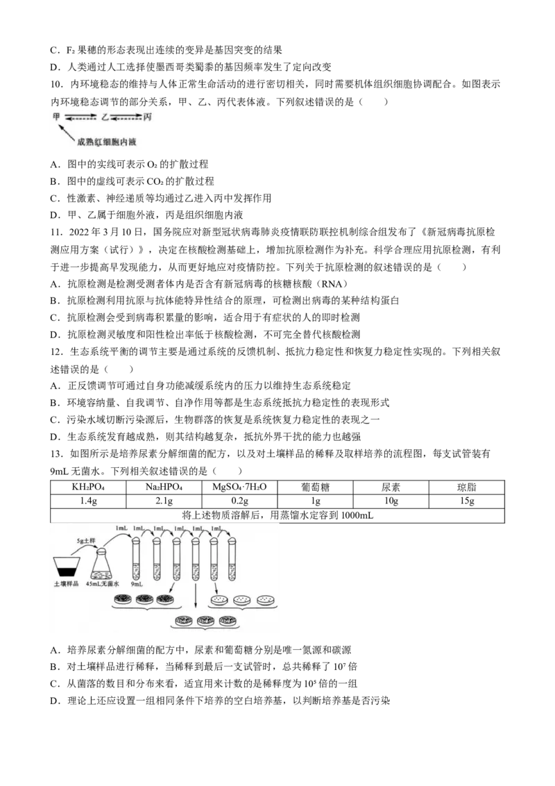 山西省朔州市怀仁市第一中学校2024-2025学年高三上学期摸底考试生物学试题(1)_8月_240819山西省朔州市怀仁市第一中学校2025届高三上学期摸底考试