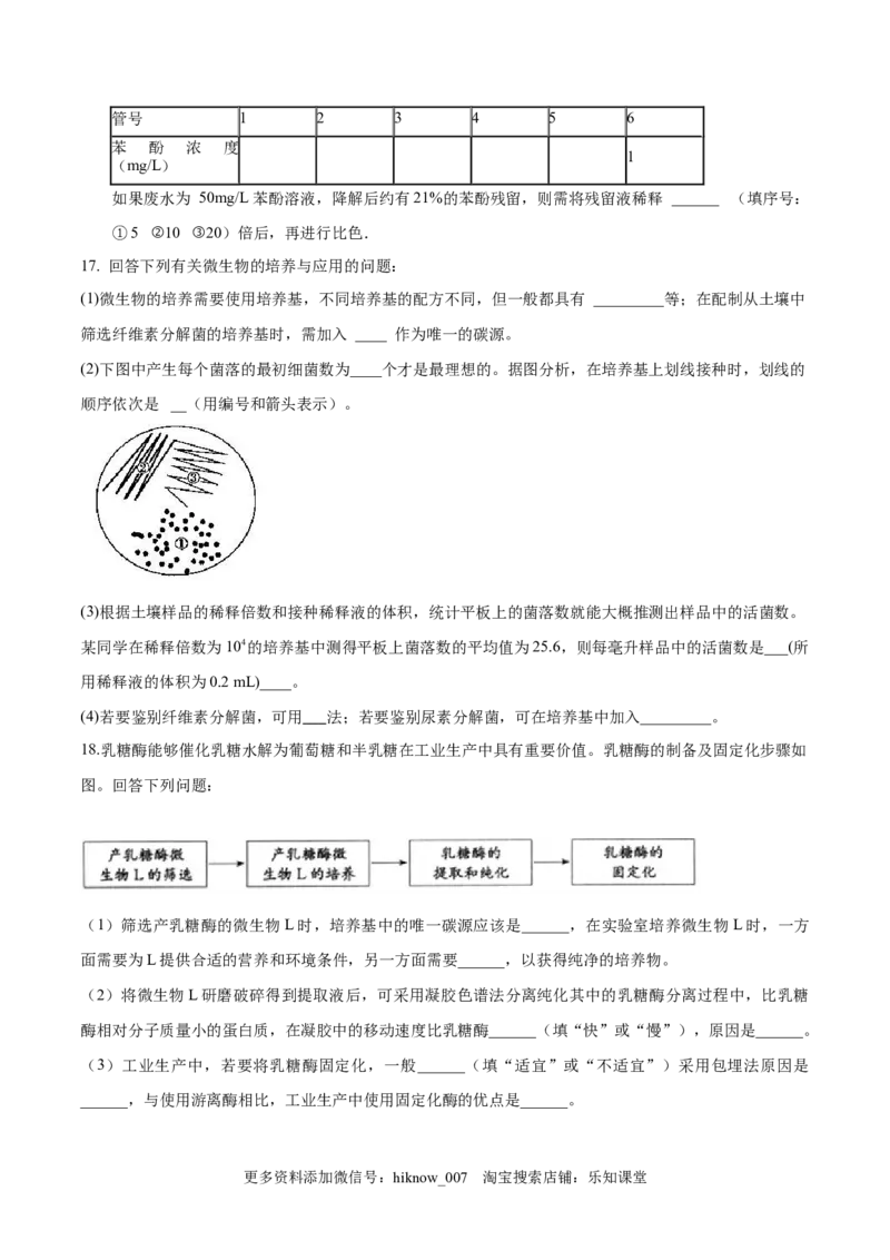 1.2微生物的培养技术和应用-2022-2023学年高二生物课后培优分级练（人教版2019选择性必修3）（原卷版）_E015高中全科试卷_生物试题_选修3_2.同步练习_1.课后培优练2023