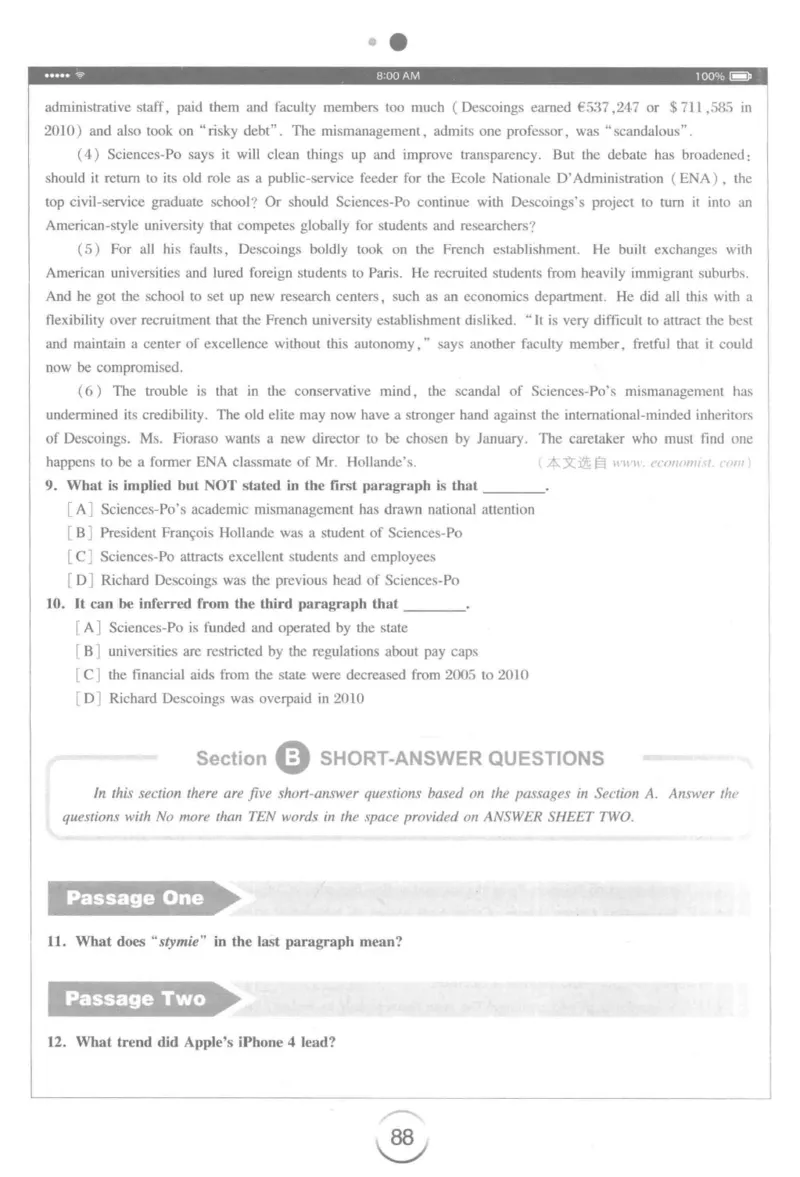 星火简&middot;专四阅读180篇267面_2025专四专八真题及备考资料_2009-2024专四真题+备考资料_2024专四备考资料合辑（电子书）_24专四阅读_2024星火专四阅读