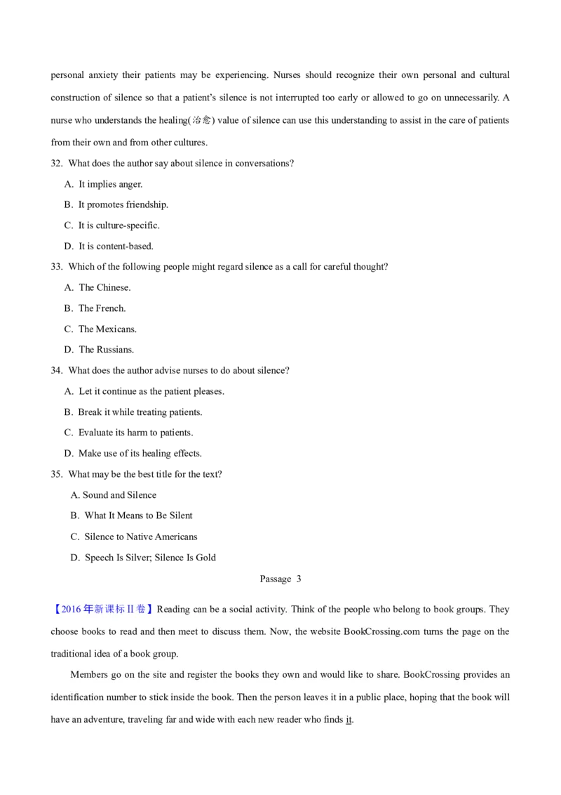 专题14阅读理解说明文（学生卷）--学易金卷：十年（2014-2023）高考真题英语分项汇编（全国通用）_近10年高考真题汇编（必刷）_十年（2014-2024）高考英语真题分类汇编（全国通用）