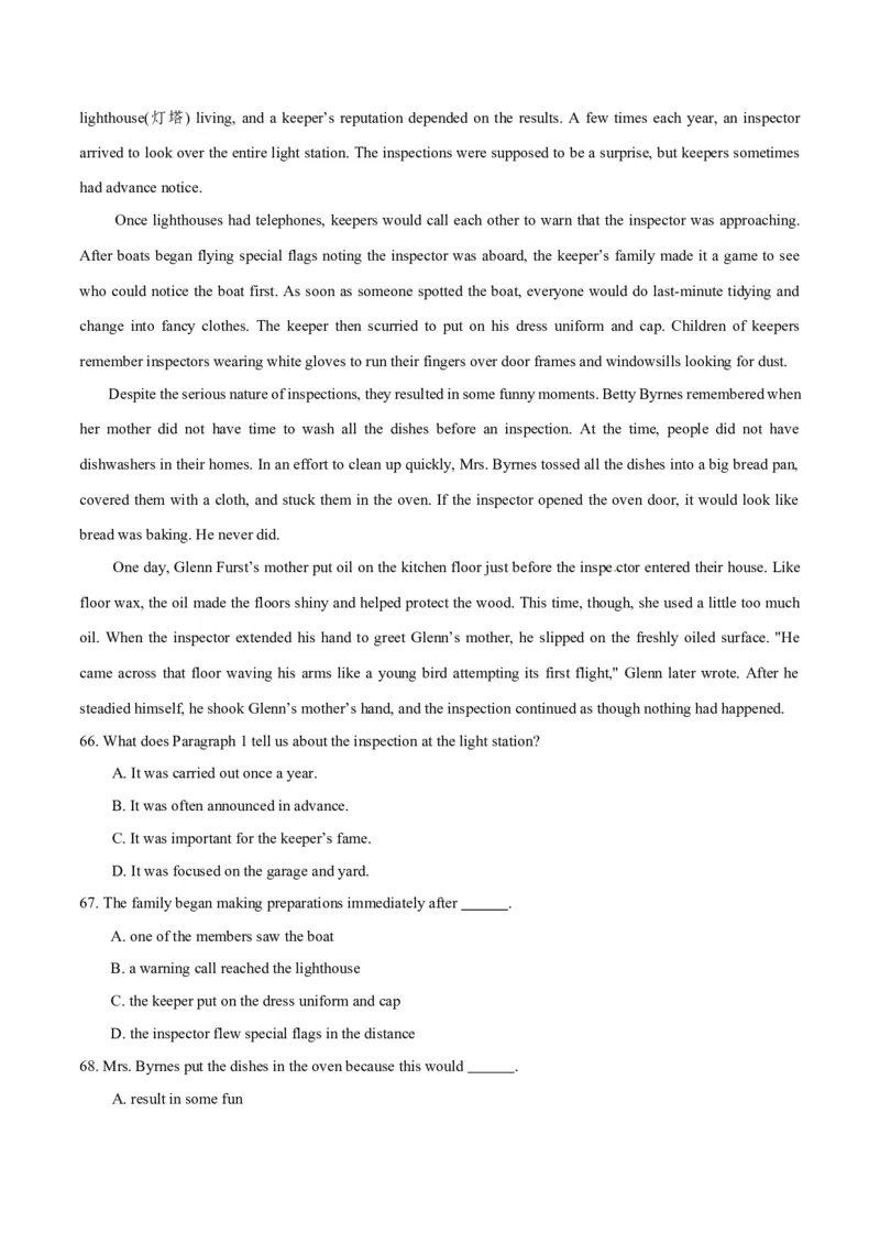 专题14阅读理解说明文（学生卷）--学易金卷：十年（2014-2023）高考真题英语分项汇编（全国通用）_近10年高考真题汇编（必刷）_十年（2014-2024）高考英语真题分类汇编（全国通用）