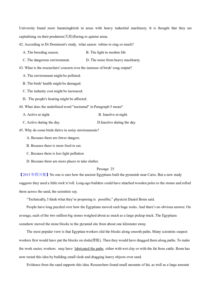 专题14阅读理解说明文（学生卷）--学易金卷：十年（2014-2023）高考真题英语分项汇编（全国通用）_近10年高考真题汇编（必刷）_十年（2014-2024）高考英语真题分类汇编（全国通用）