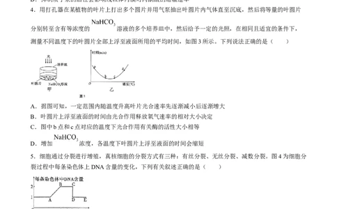 云南省三校2025届高三上学期高考备考实用性联考（二）生物Word版含解析(1)_8月_240820云南三校2025届高三上学期高考备考实用性联考卷（二）