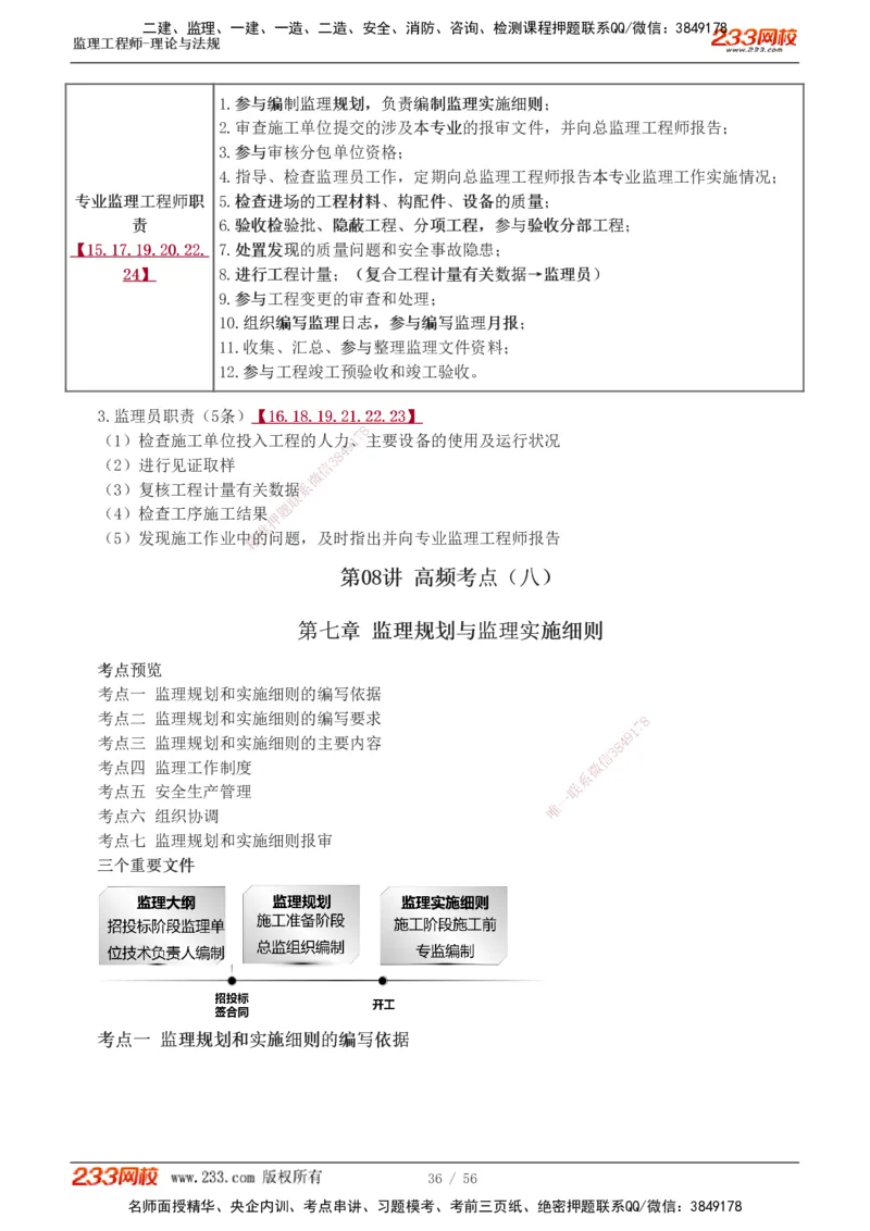 1-10_监理工程师_2025监理工程师_2025年监理工程师SVIP_2025年监理概论法规SVIP_04-冲刺串讲✿考点强化✿小灶集训_04-概论《高频考点班》代楠233