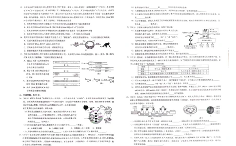 2024届重庆市普通高中学业水平选择性考试高三下学期第三次联合诊断检测生物试题_2024年5月_01按日期_12号_2024届重庆市康德卷高三第三次联合诊断检测