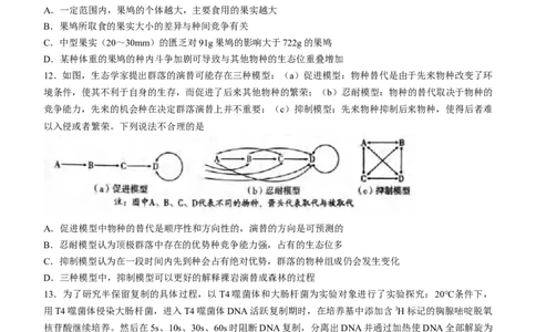 2024届重庆市八中高三高考3月适应性月考卷（五）生物试题_2024年3月_013月合集_2024届重庆市第八中学高考适应性月考卷（五）