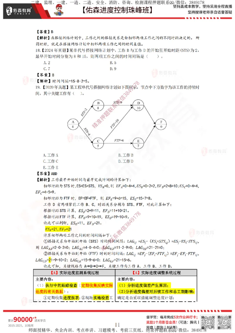 1月17日佑森进度控制珠峰班VIP作业答案_监理工程师_2025监理工程师_2025年监理工程师SVIP_2025年监理土建控制SVIP_02-基础精讲✿高端面授✿深度强化