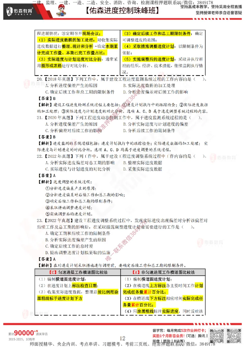 1月17日佑森进度控制珠峰班VIP作业答案_监理工程师_2025监理工程师_2025年监理工程师SVIP_2025年监理土建控制SVIP_02-基础精讲✿高端面授✿深度强化