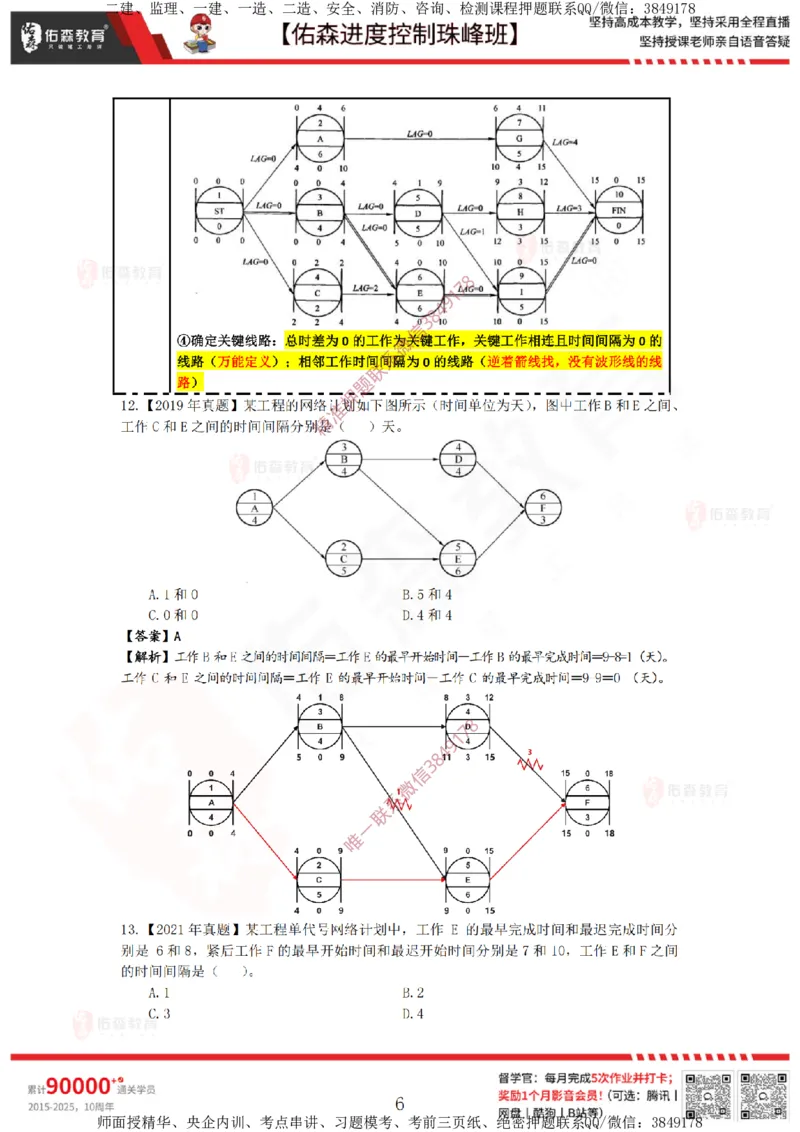 1月17日佑森进度控制珠峰班VIP作业答案_监理工程师_2025监理工程师_2025年监理工程师SVIP_2025年监理土建控制SVIP_02-基础精讲✿高端面授✿深度强化