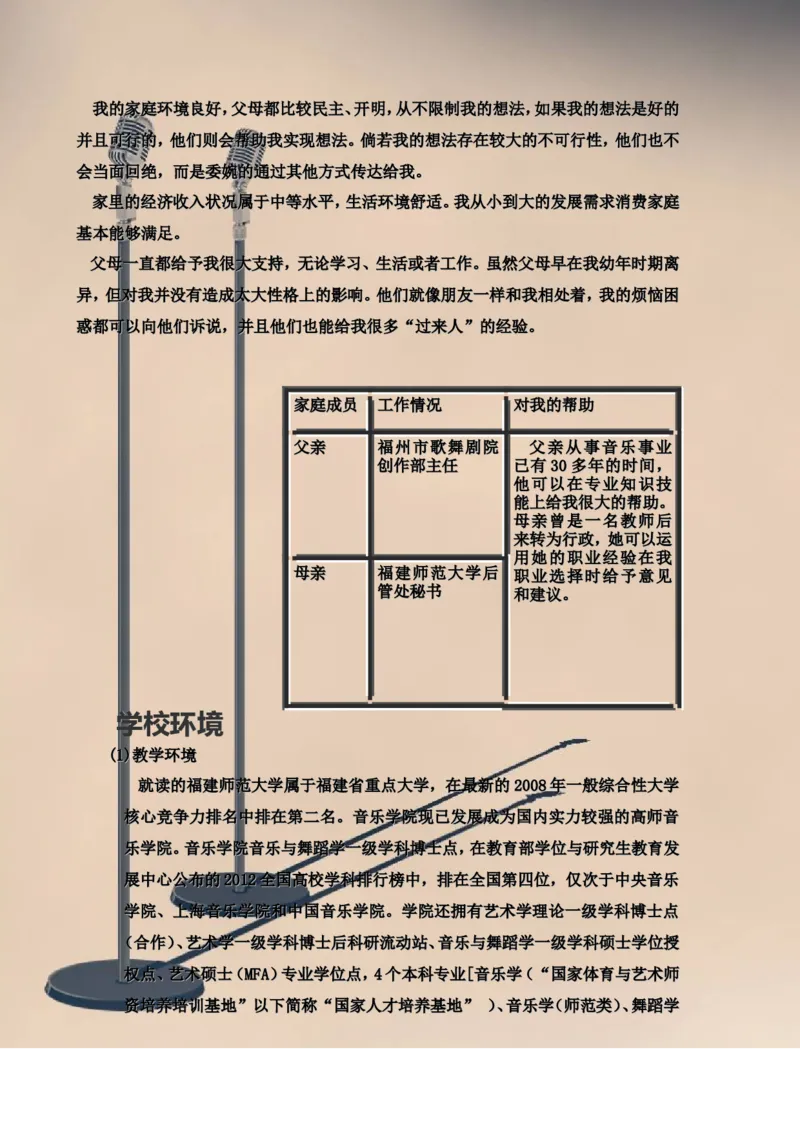 职业生涯规划书完整版--廖智慧_E6-职业规划_45音乐专业