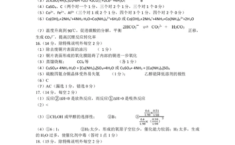 2024届萍乡市化学第二次模拟考试答案_2024年4月_01按日期_16号_2024届江西省萍乡市高三下学期二模考试_江西省萍乡市2023-2024学年高三下学期二模考试化学试题