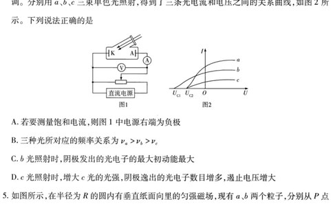 2024届高三下开学物理试题_2024年2月_01每日更新_23号_2024届安徽天一大联考高三下学期春季阶段性检测_安徽天一大联考2023-2024学年高三下学期春季阶段性检测物理