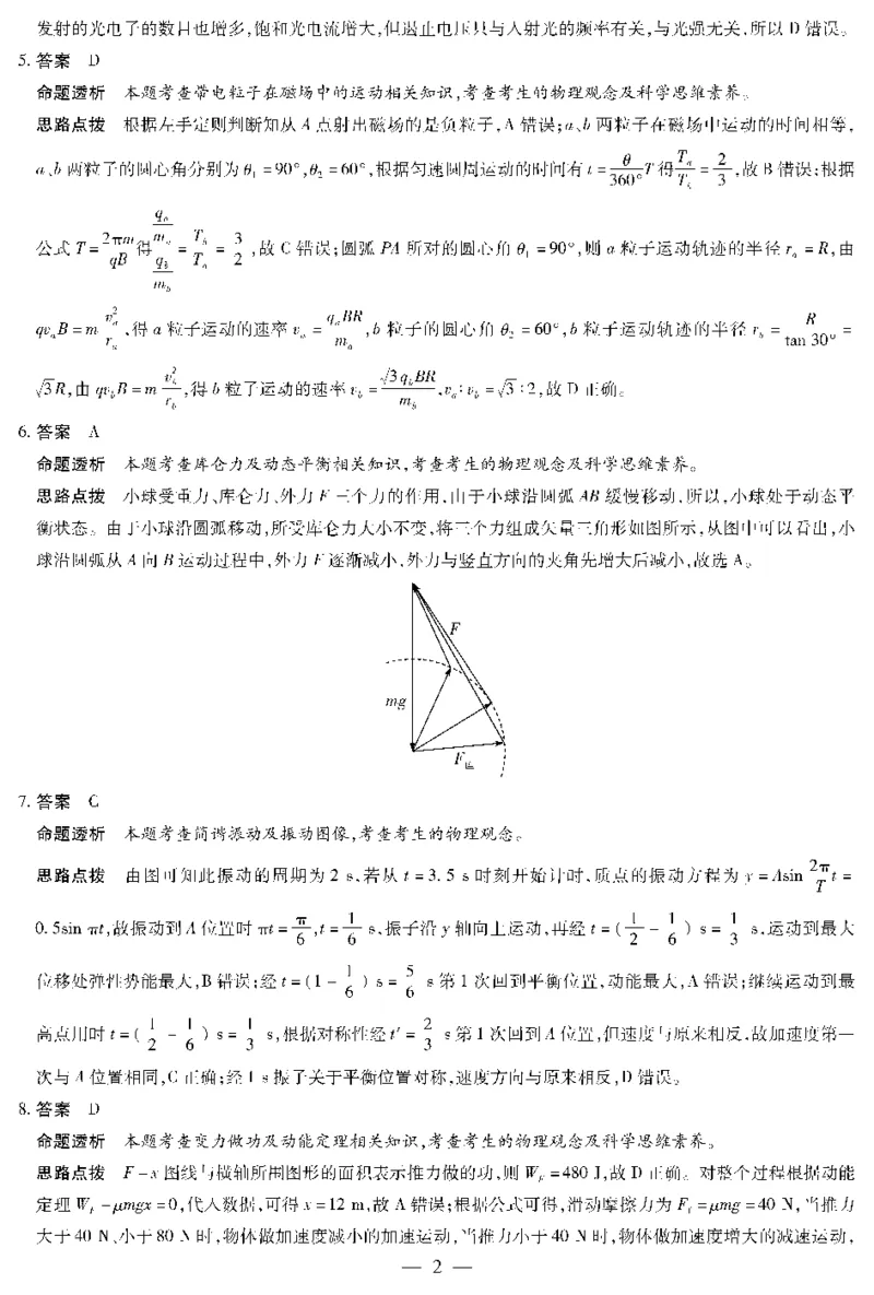2024届高三下开学物理试题_2024年2月_01每日更新_23号_2024届安徽天一大联考高三下学期春季阶段性检测_安徽天一大联考2023-2024学年高三下学期春季阶段性检测物理