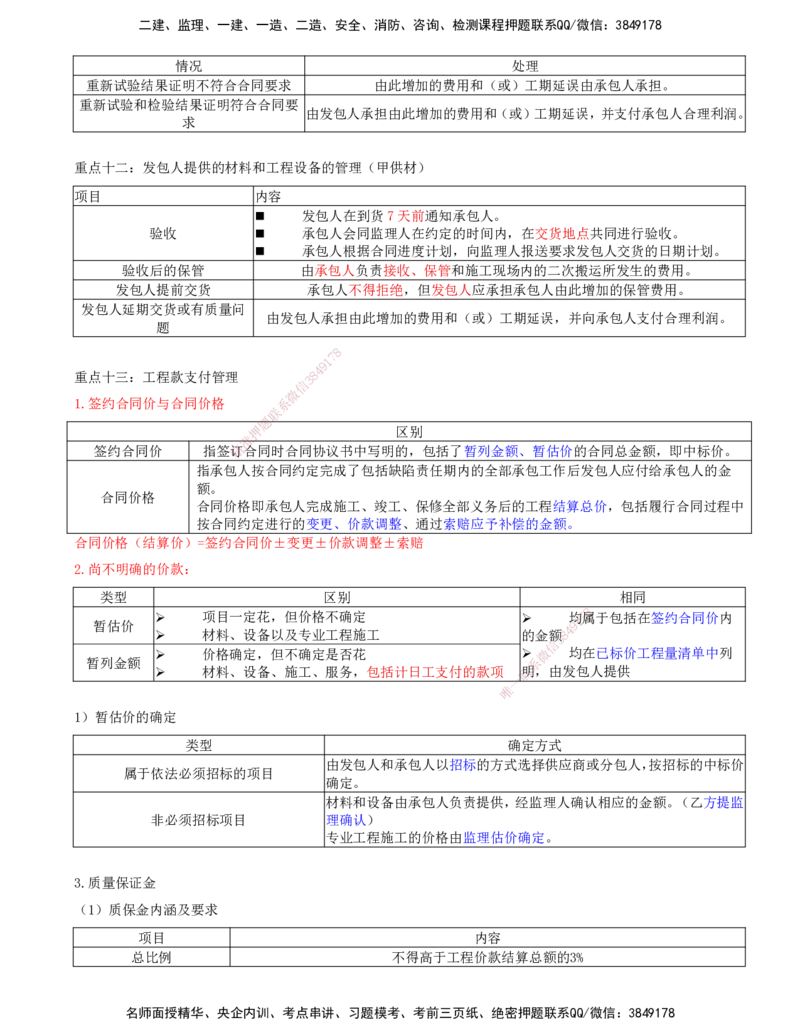 10-第六章-第四节-施工合同履行管理（一）_监理工程师_2025监理工程师_2025年监理工程师SVIP_2025年监理合同管理SVIP_04-冲刺串讲✿考点强化✿小灶集训_讲义