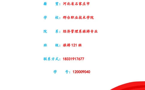 旅游专业职业生涯规划书_E6-职业规划_49旅游管理专业